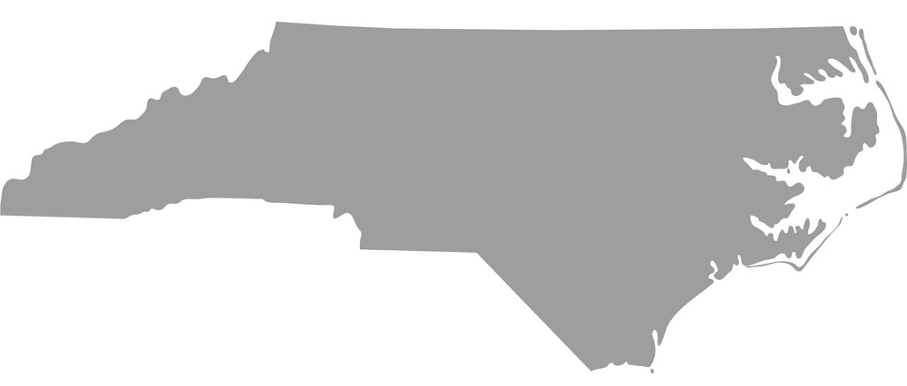 Map Of Us State Of North Carolina Vector 8969178